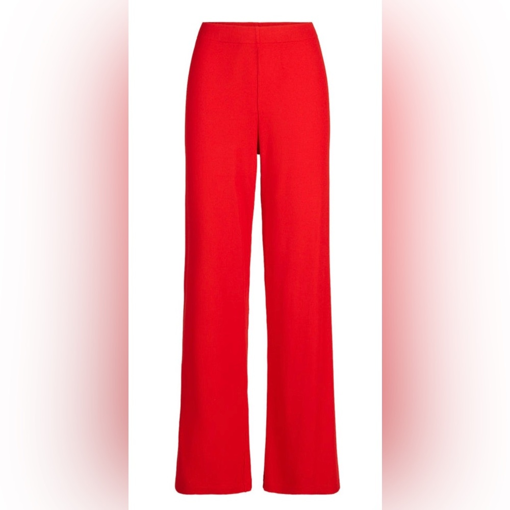 Skims Soft Lounge Pajama Pants in Cherry Red size small